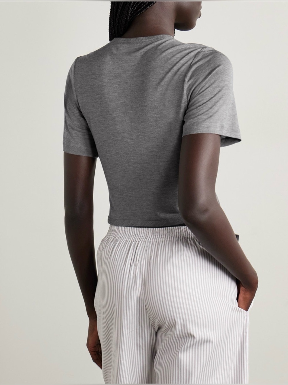 Simone Rocha - Bow embellished jersey t-shirt - Picture 2 of 8